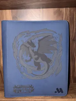 pokemon Laser Engraved Phantasmal Flames Top Loader Binder Made To Order - Image 1