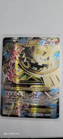 Mega Steelix EX - 109/114 - Pokemon Steam Siege XY Full Art Ultra Rare Card NM - Image 1