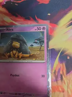Pokemon - Scarlet & Violet 151 Cosmos Holo Abra 063/165 NM SWIRL - Image 4