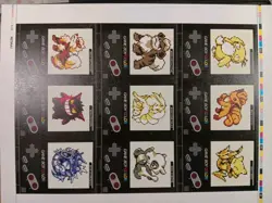 2024 POKEMON GAMEBOY COLOR UNCUTS Cards Full Set 27/27 Nintendo Special 3 SHEETS - Image 4