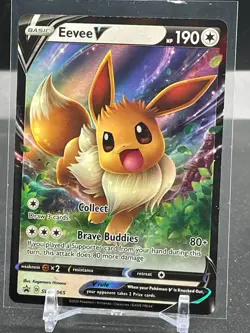 Pokemon Eevee V #SWSH065 Sword & Shield Promo's Holo ENG 2020 - Image 1