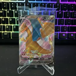 Pokemon TCG Charizard v SWSH050 Black Star Promo NM - Image 1
