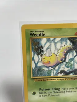 POKEMON WEEDLE 69/102 BASE SET COMMON NEAR MINT - Image 3