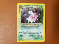 Meganium Neo Genesis Holo Rare Card 10/111 - MP - Pokemon TCG WOTC - Image 1