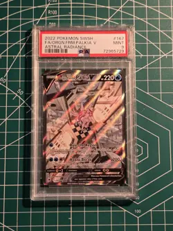 2022 Pokemon SWSH Astral Radiance Origin Forme Palkia V Alt 167/189 PSA 9 MINT - Image 1