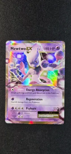 Pokemon Mewtwo EX Holo Ultra Rare TCG Card Evolutions 52/108 - Image 1