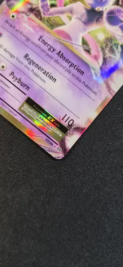 Pokemon Mewtwo EX Holo Ultra Rare TCG Card Evolutions 52/108 - Image 3