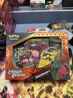 Pokemon TCG Crown Zenith Regidrago v Collection Box Sealed 820650851834 - Image 1
