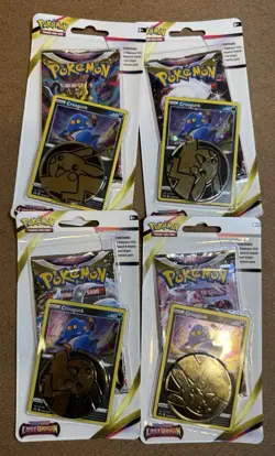 Pokemon TCG: Lost Origin Checklane Blister Pack - Croagunk Sealed - Set Of 4 - Image 1
