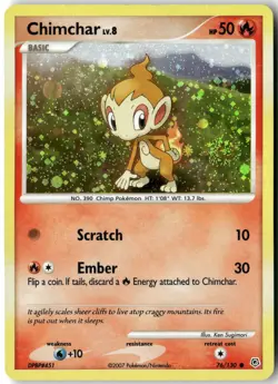 Chimchar - 76/130 (Cosmos Holo), Pokemon Miscellaneous Cards & Products Promo LP - Image 1