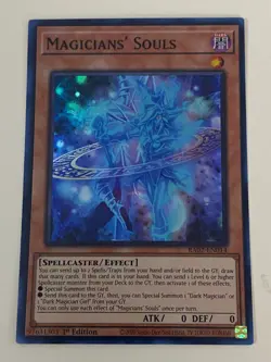 Yugioh - Magicians' Souls x 3 - 1st Edition Super Rare NM - Free Holo Card - Image 2