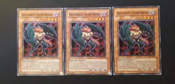 Yu-Gi-Oh! 3x Schicksalsheld - Captain Tenacious, DP05-DE002/EOJ-DE002, C., Good - Image 1