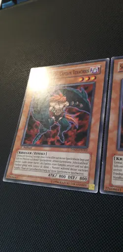 Yu-Gi-Oh! 3x Schicksalsheld - Captain Tenacious, DP05-DE002/EOJ-DE002, C., Good - Image 2