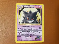 Sabrina’s Gengar Pokemon Card 29/132 Gym Challenge Non-Holo Regular LP WOTC - Image 1