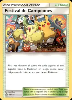 Pokemon Card Champions Festival SPANISH SM148 de Campeones Worlds Promo 2018 NM - Image 1