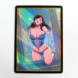 D.VA Waifu Anime Card LIMITED 1/1 Custom TCG Holo Goddess Story ACG T12322 - Image 1