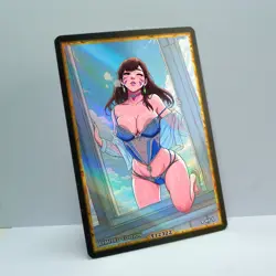 D.VA Waifu Anime Card LIMITED 1/1 Custom TCG Holo Goddess Story ACG T12322 - Image 2