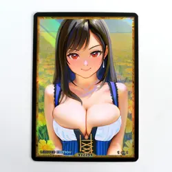 TIFA LOCKHART Waifu Anime Card LIMITED 1/1 Custom TCG Holo T12294 - Image 1