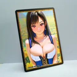 TIFA LOCKHART Waifu Anime Card LIMITED 1/1 Custom TCG Holo T12294 - Image 2