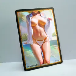 Waifu Anime Card LIMITED 1/1 Custom TCG Holo Goddess Story ACG T12266 - Image 2