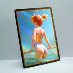 MISTY Waifu Anime Card LIMITED 1/1 Custom TCG Holo Goddess Story ACG T12282 - Image 2