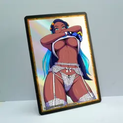 NESSA Waifu Anime Card LIMITED 1/1 Custom TCG Holo Goddess Story ACG T12286 - Image 2