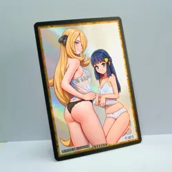 CYNTHIA Waifu Anime Card LIMITED 1/1 Custom TCG Holo Goddess Story ACG T12299 - Image 2