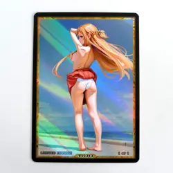 ASUNA Waifu Anime Card LIMITED 1/1 Custom TCG Holo Goddess Story ACG T12313 - Image 1