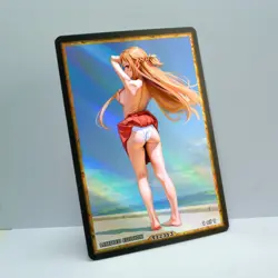 ASUNA Waifu Anime Card LIMITED 1/1 Custom TCG Holo Goddess Story ACG T12313 - Image 2