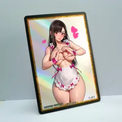 TIFA LOCKHART Waifu Anime Card LIMITED 1/1 Custom TCG Holo T12293 - Image 2