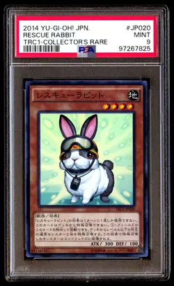 PSA 9 Mint Rescue Rabbit TRC1-JP020 Collector's Rare 2014 Japanese Graded Card - Image 1