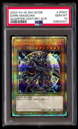 PSA 10 Gem Mint Dark Magician QCDB-JP007 Quarter Century SCR 2023 Japanese Card - Image 1