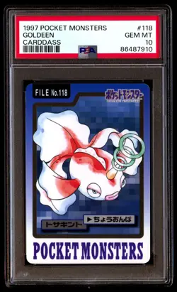 PSA 10 Gem Mint Goldeen No. 118 Carddass 1997 Japanese Graded Card - Image 1