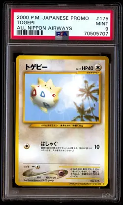 PSA 9 Mint Togepi No. 175 All Nippon Airways 2000 Japanese Graded Card - Image 1