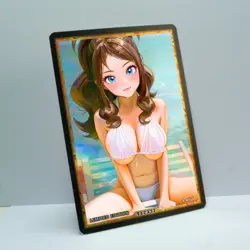 HILDA Waifu Anime Card LIMITED 1/1 Custom TCG Holo Goddess Story ACG T12337 - Image 2