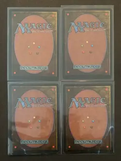 (4) Magic: The Gathering Mountain (A) MTG Revised Edition VINTAGE LP - Image 2