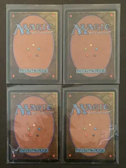 (4) Magic: The Gathering Mountain (B) MTG Revised Edition VINTAGE MP - Image 2