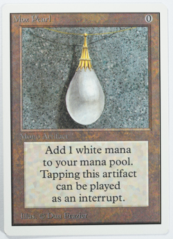 Mox Pearl Unlimited Power 9 Magic Card MTG Reserved List - Image 1
