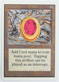 Mox Ruby Unlimited Power 9 Magic Card MTG Reserved List - Image 1