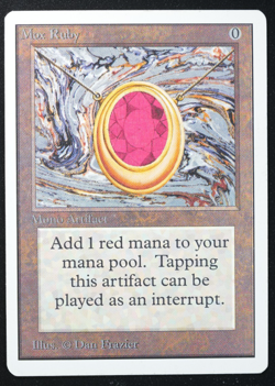 Mox Ruby Unlimited Power 9 Magic Card MTG Reserved List - Image 3