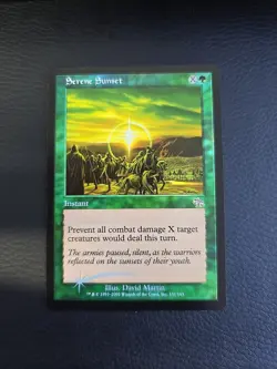 Serene Sunset FOIL Judgment Green Uncommon MAGIC GATHERING CARD MTG - Image 1