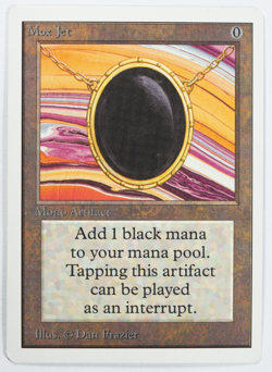 Mox Jet Unlimited Power 9 Magic Card MTG Reserved List - Image 1