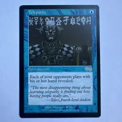 Telepathy 102 LP Normal U Urza's Saga MTG - Image 1