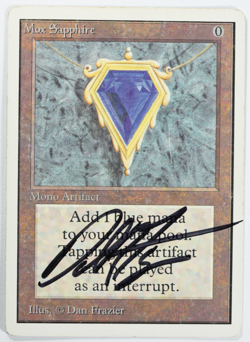 Mox Sapphire Magic Card Power 9 Unlimited MTG Reserved List - Image 1