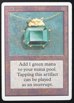 Mox Emerald Magic Card Power 9 Unlimited MTG Reserved List - Image 3