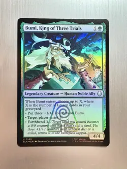 Bumi, King Of Three Trials - 169 -MTG Avatar: The Last Airbender -Uncommon -FOIL - Image 1