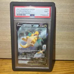 Pokemon Dragonite V Evolving Skies Full Alt Art #192 PSA 9 Mint - Image 1