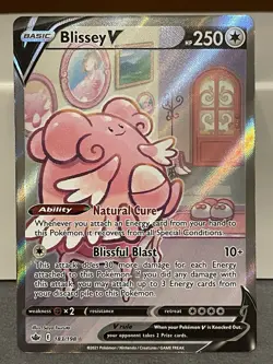 Blissey V - Pokemon Chilling Reign 183/198 - Alternate Full Art - NM - Image 1