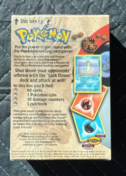 Pokemon Lockdown Theme Deck--1999--Fossil Set--Factory Sealed - Image 2