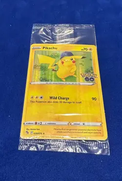 Pokemon SEALED Pikachu 028/078 Pokemon Go Holofoil Promo!! - Image 1